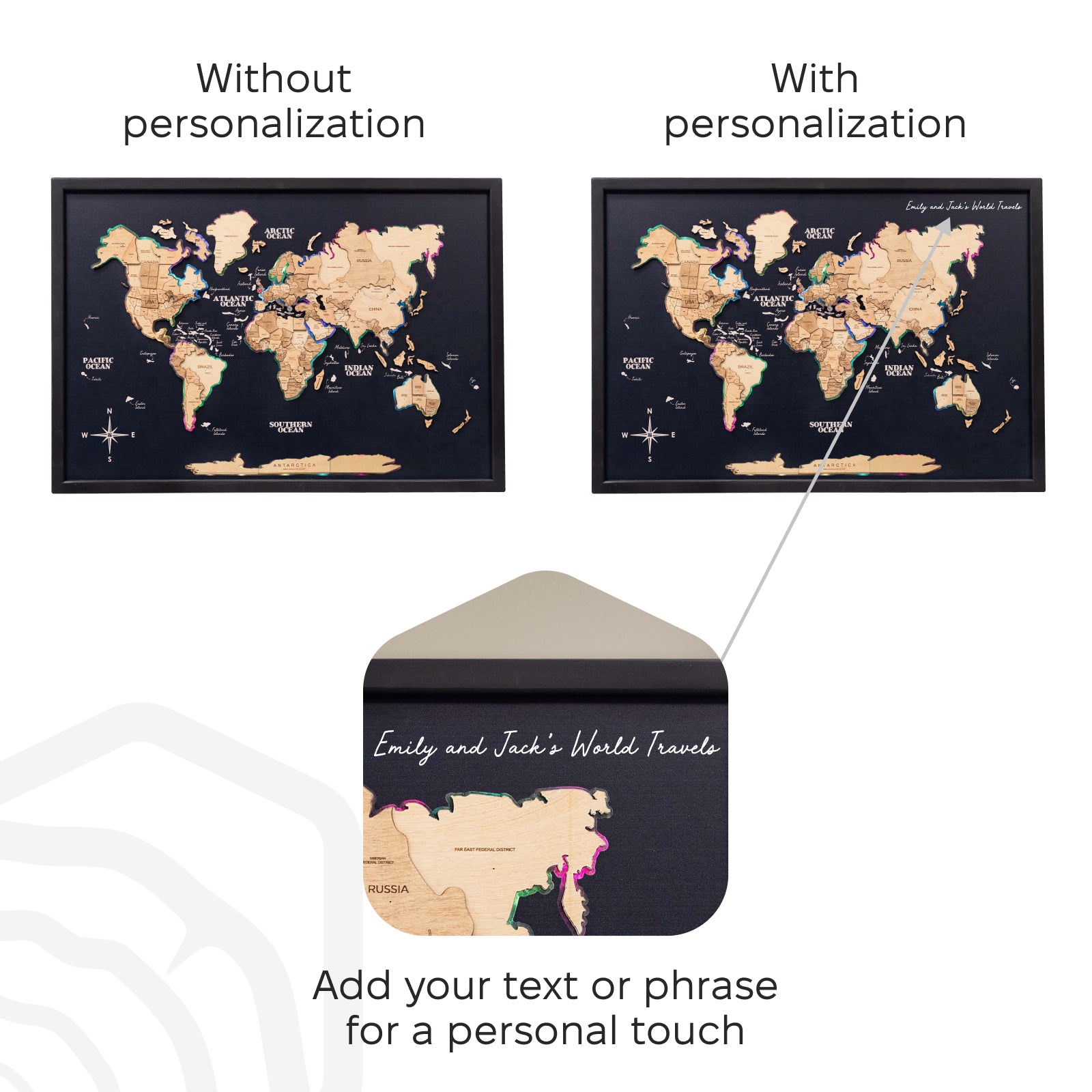 Map on Board LED 2.0 Gold personal
