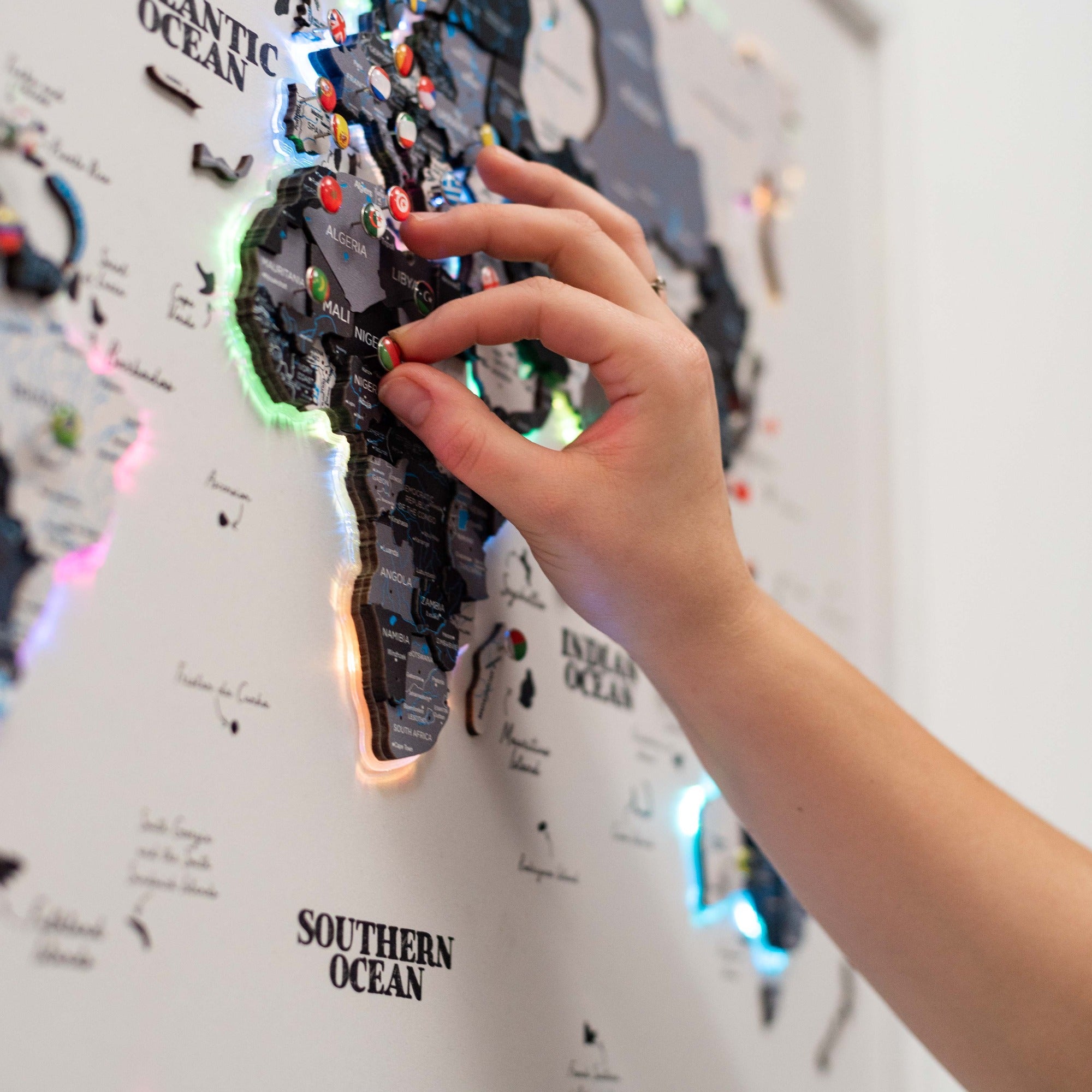 travel pin board map