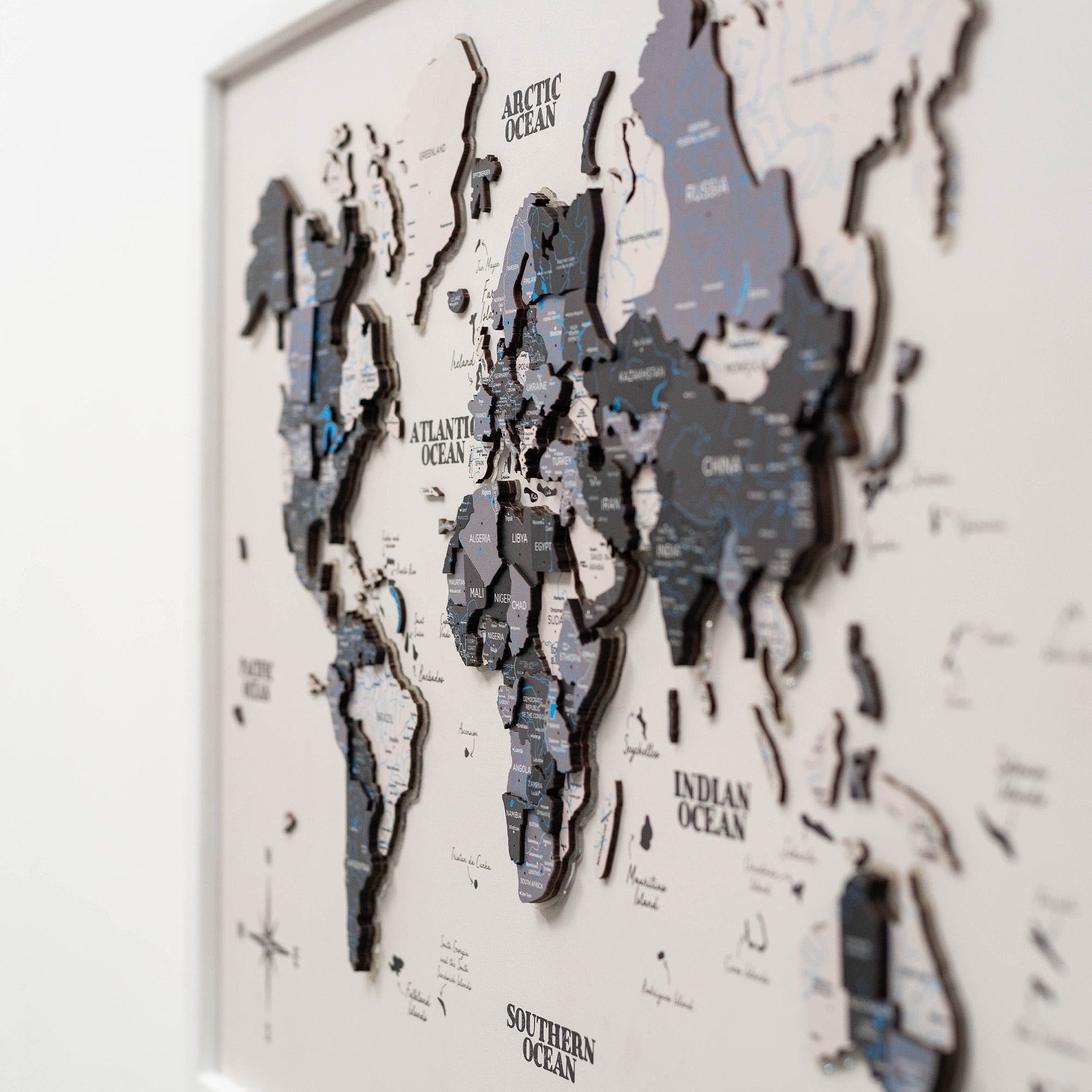 world map pin board framed