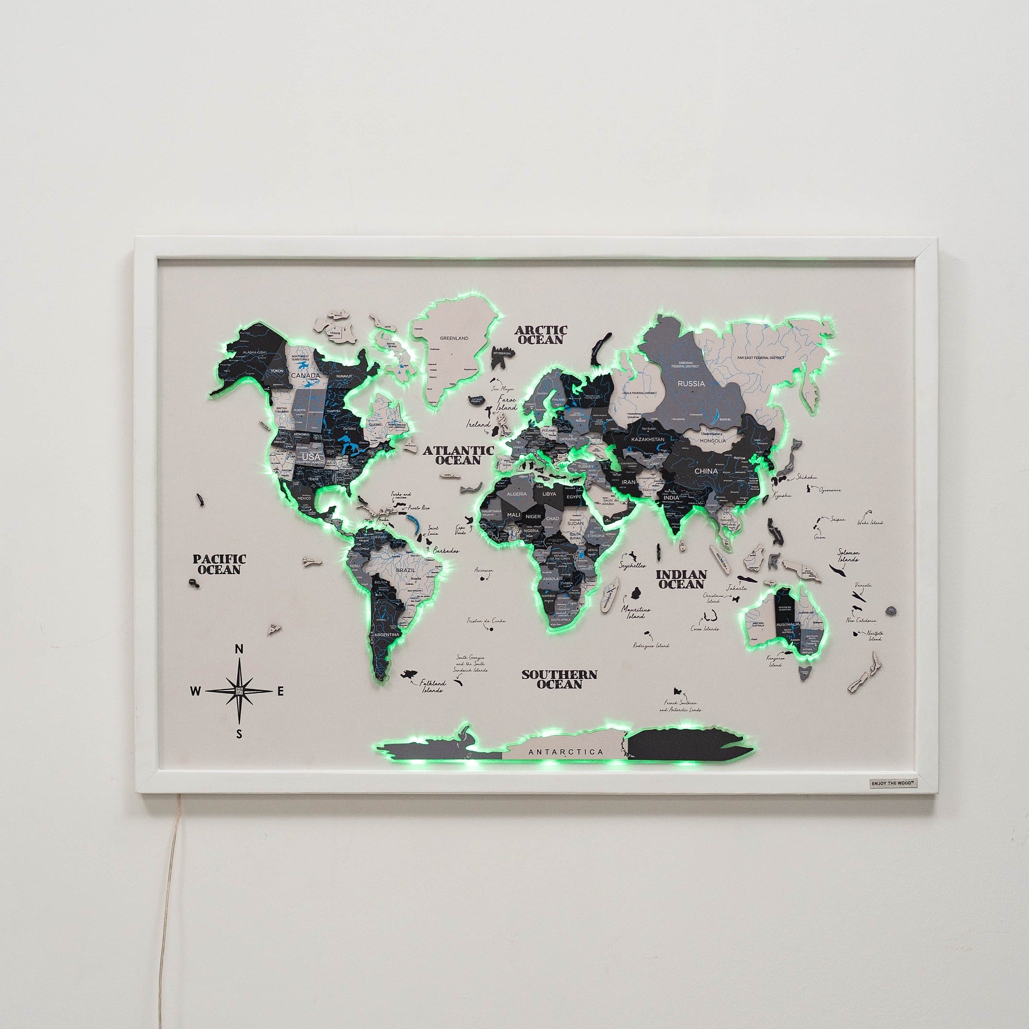 world map travel pin board