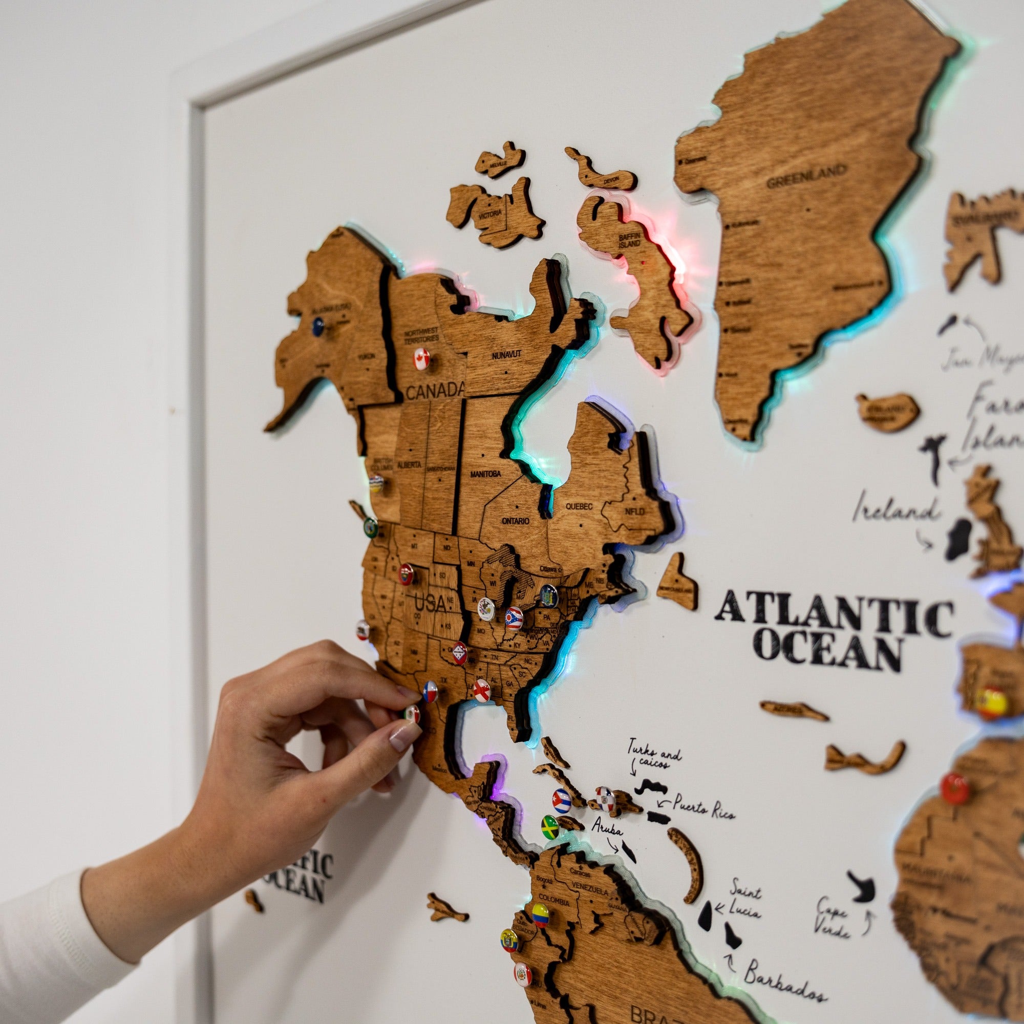 map wall art