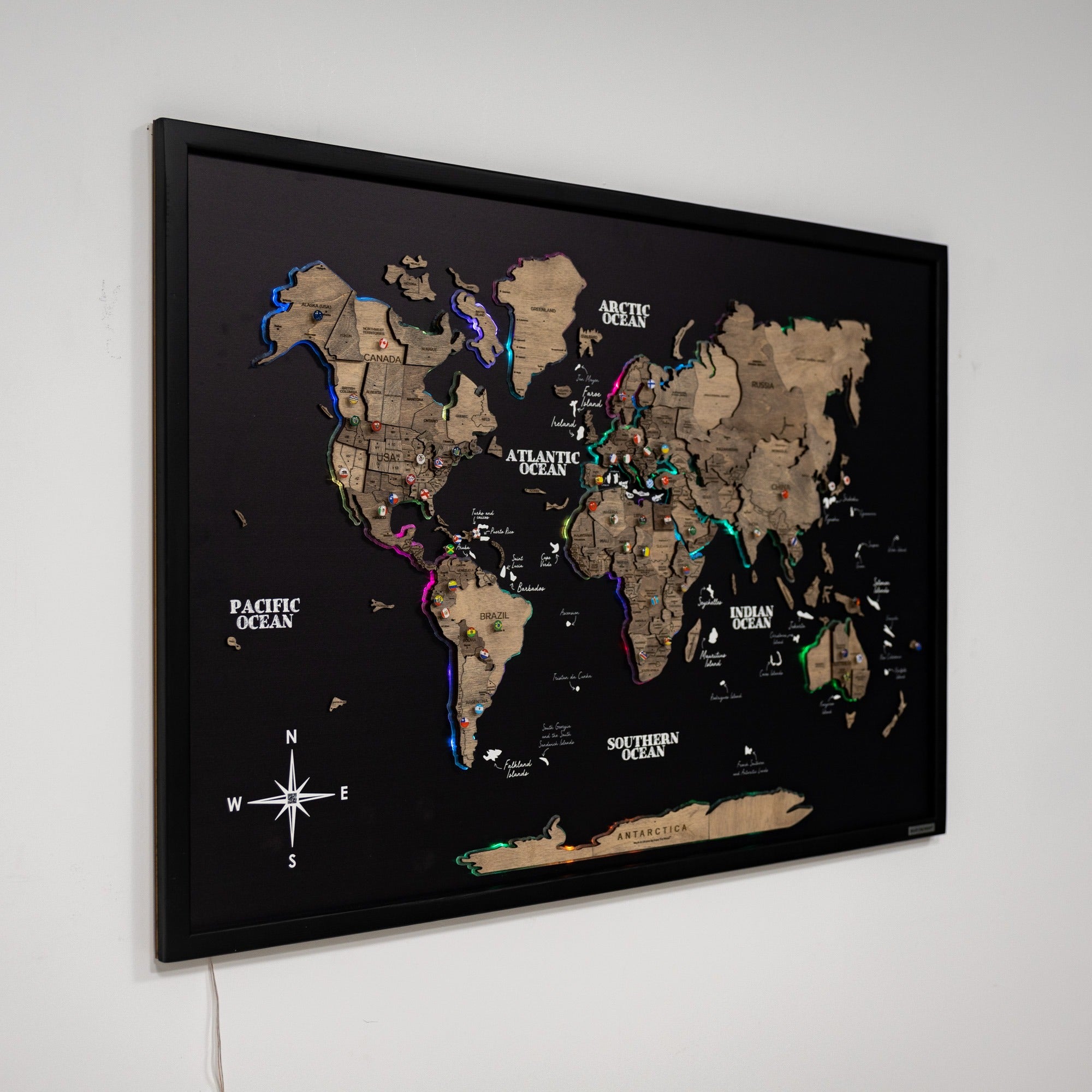 black living room wall decor