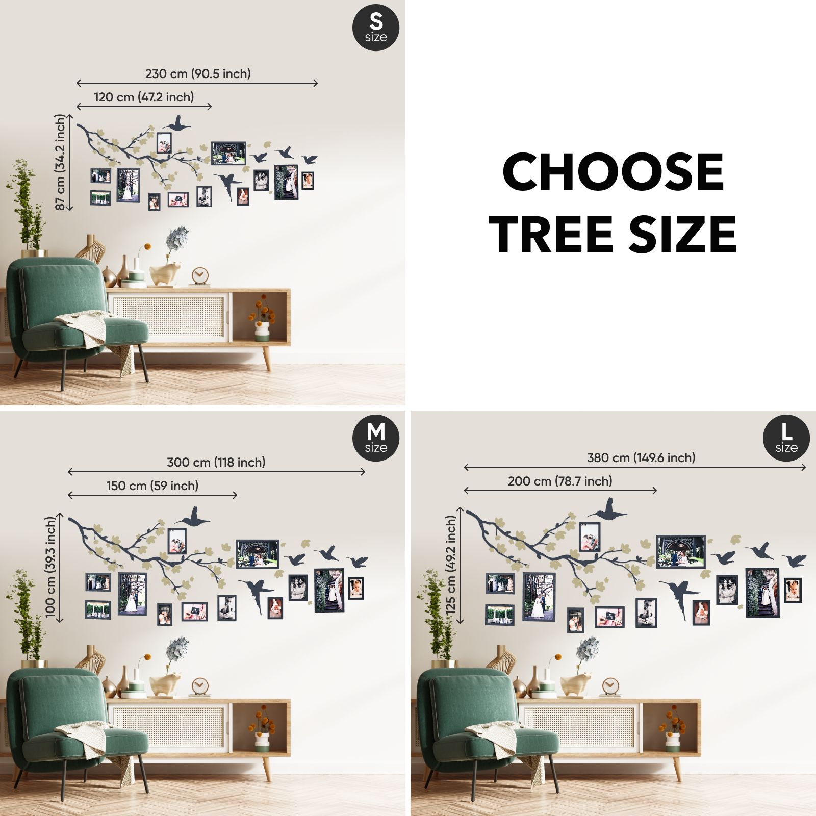 personalized wooden family tree