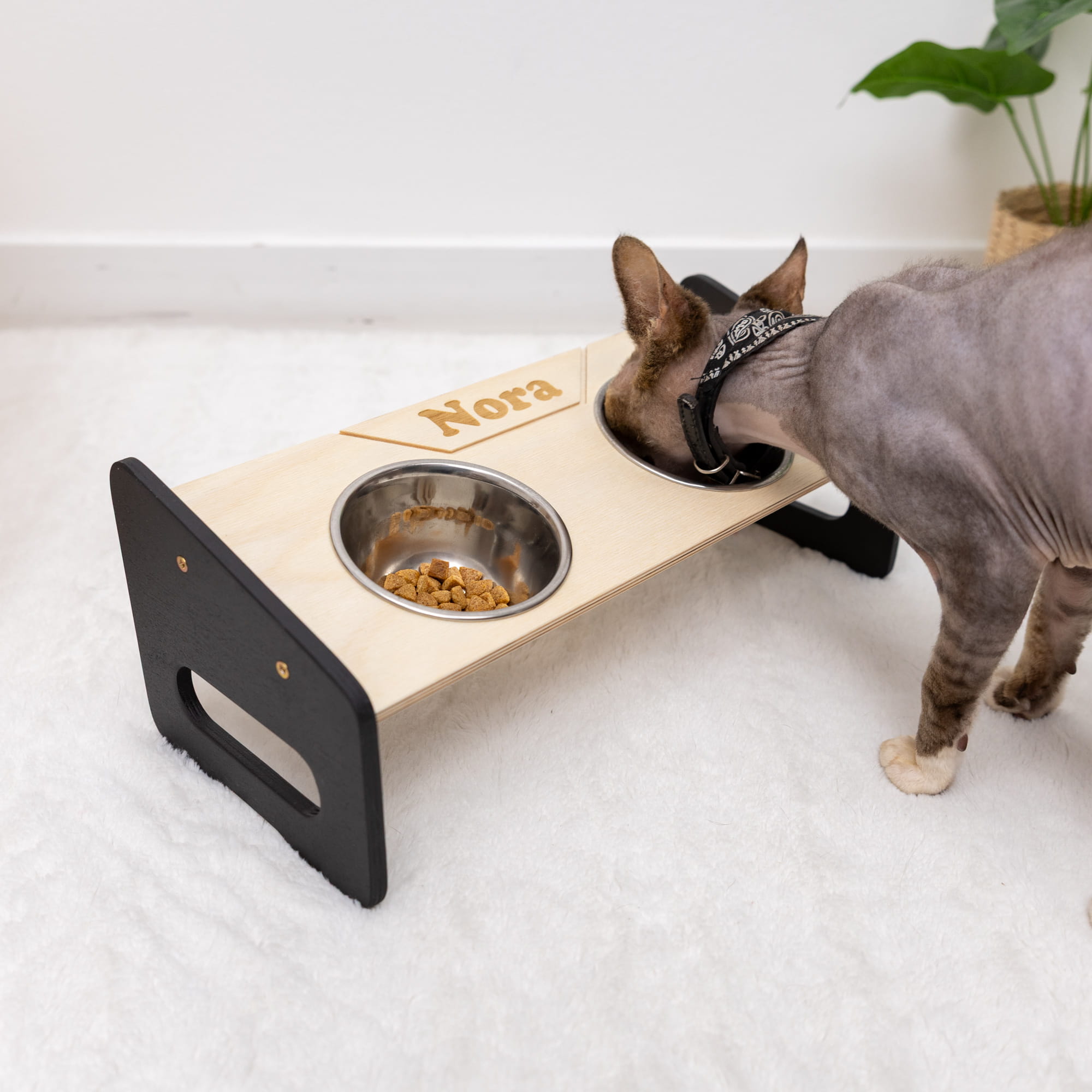 Pet Bowl Stand - Classic by Enjoy The Wood