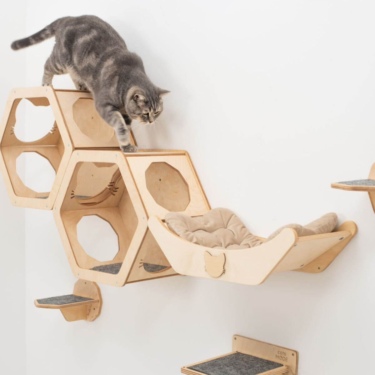 cat pillow sleeping bed