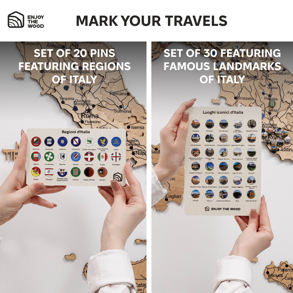 italy map pins