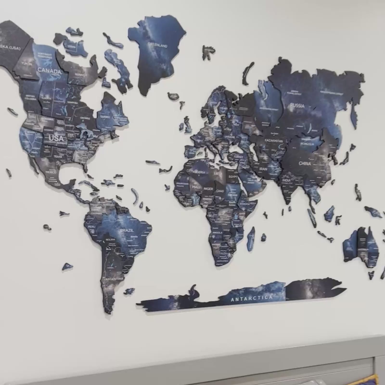 colorful 3d wall art