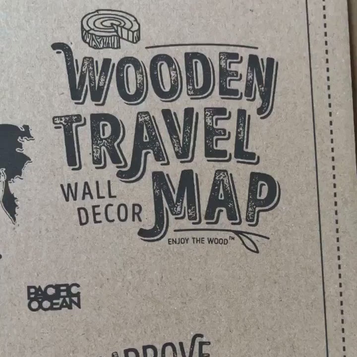 world map puzzle oak