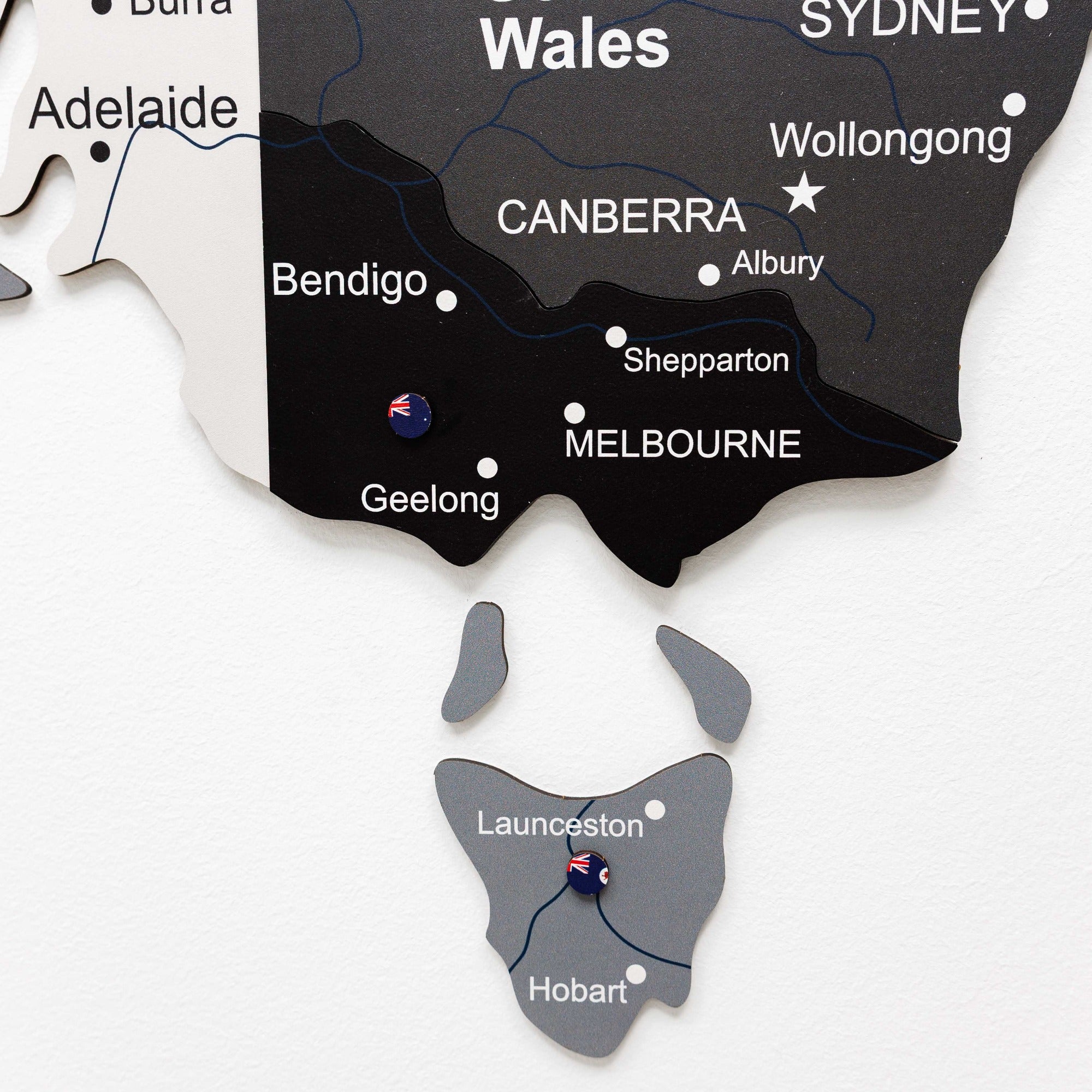 3D Wooden Map of Australia - Nordik by Enjoy The Wood