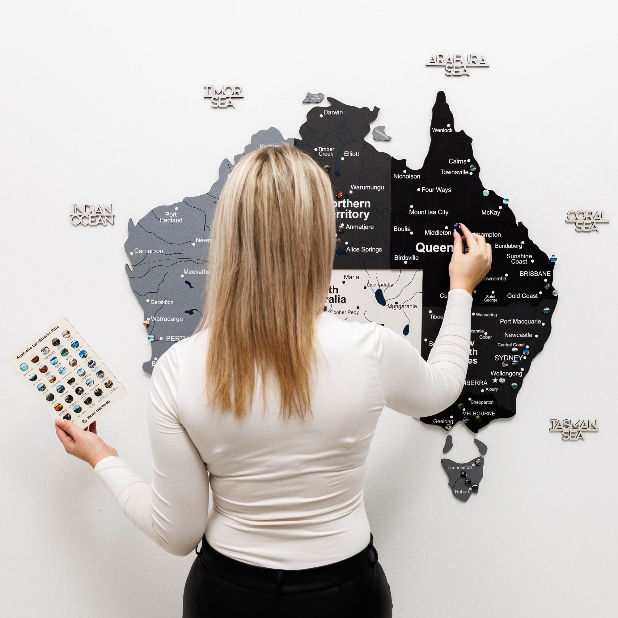 3D Wooden Map of Australia - Nordik by Enjoy The Wood