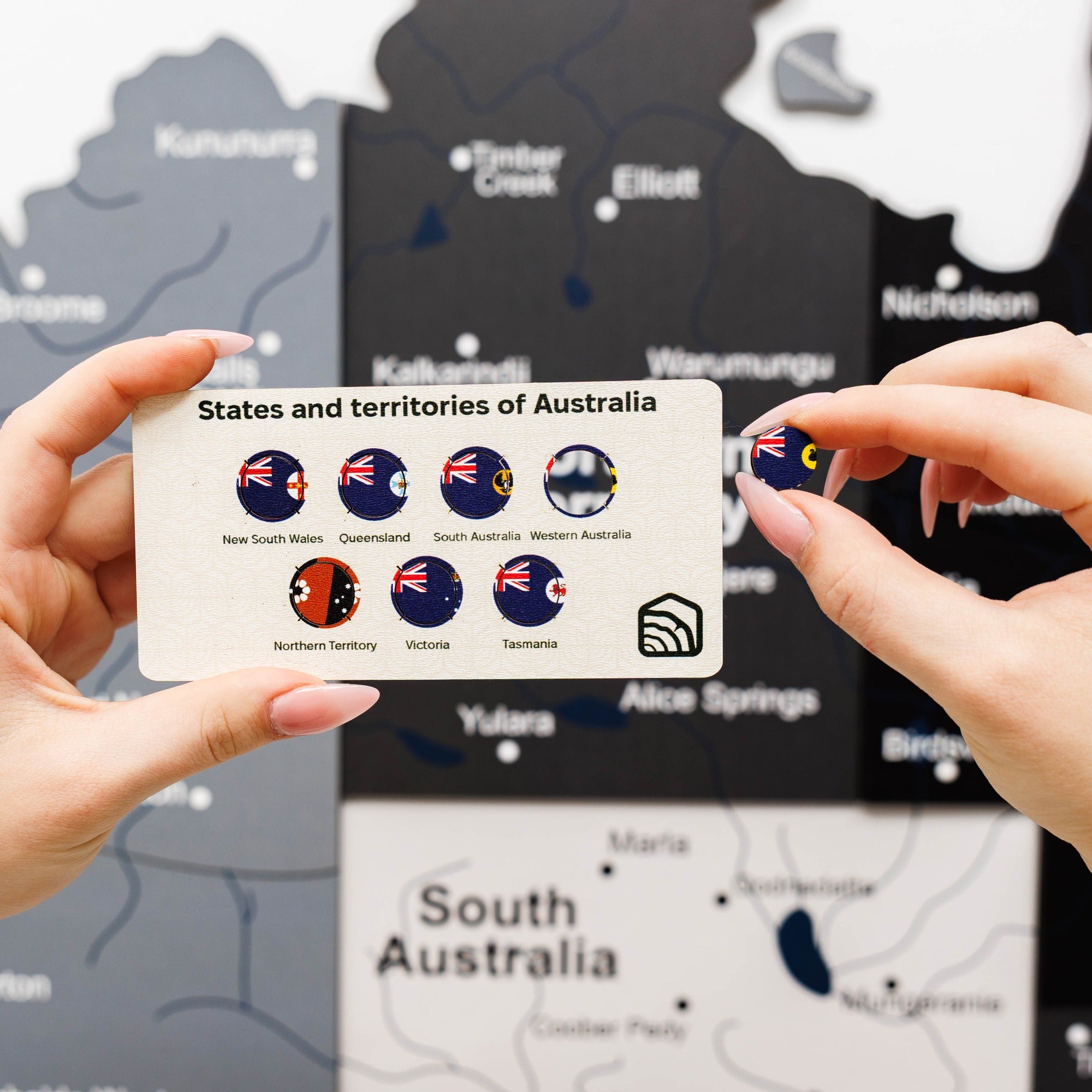 3D Wooden Map of Australia - Nordik by Enjoy The Wood