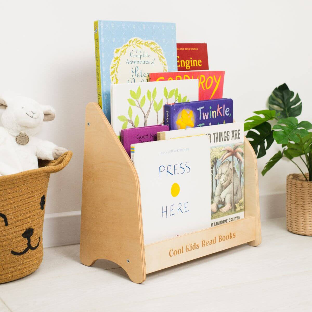 shelf woody for book