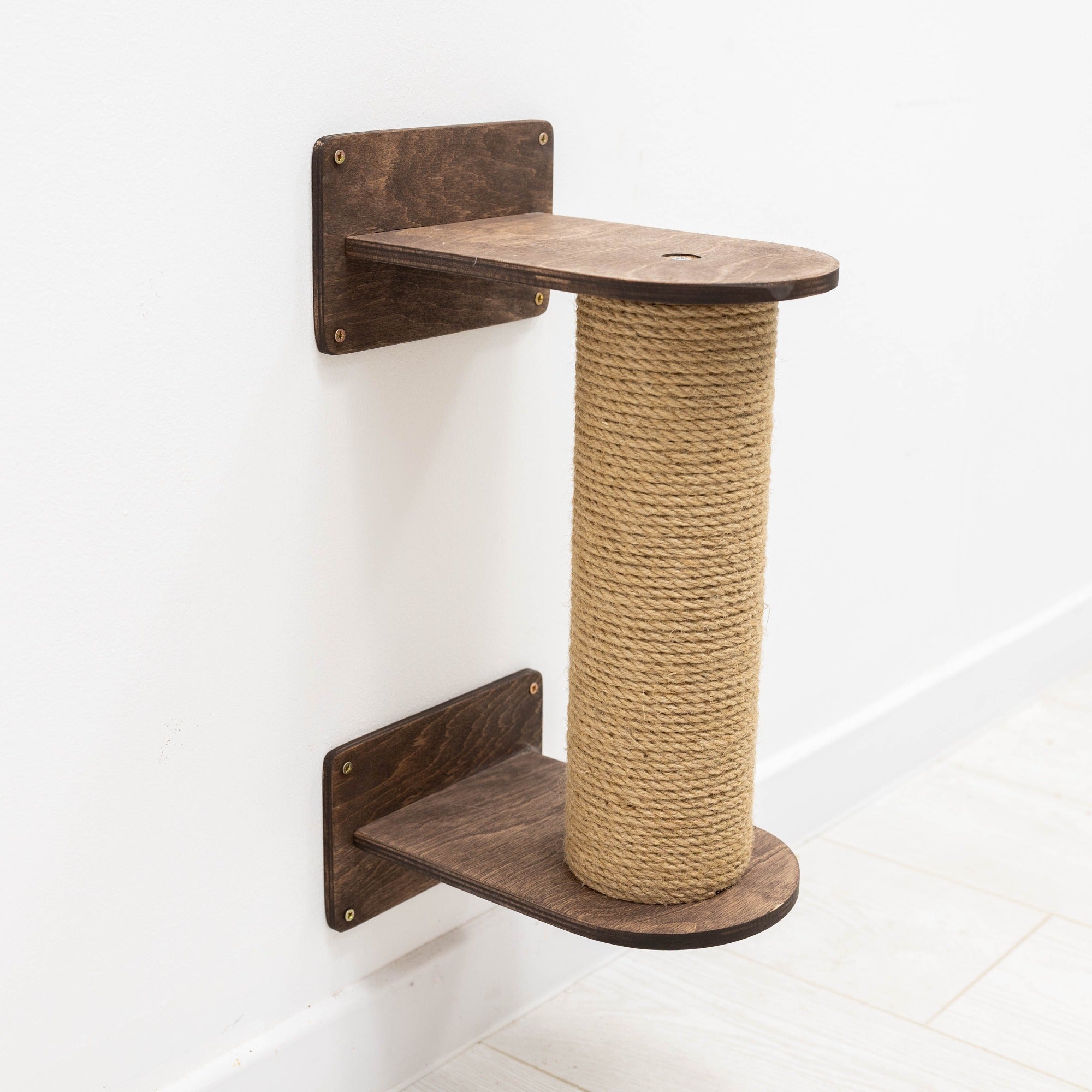 Small Cat Tree – Dark Walnut