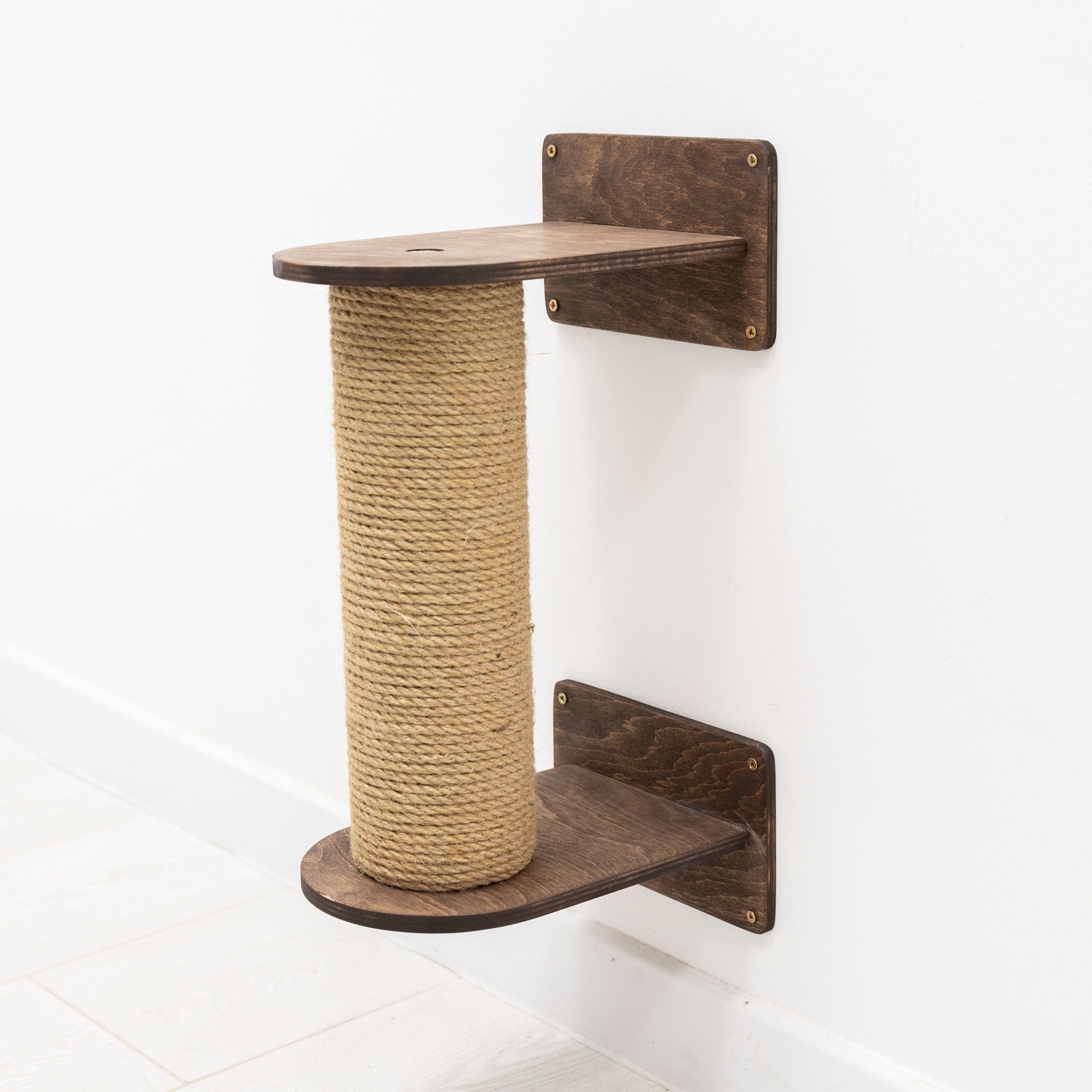 Small Cat Tree – Dark Walnut