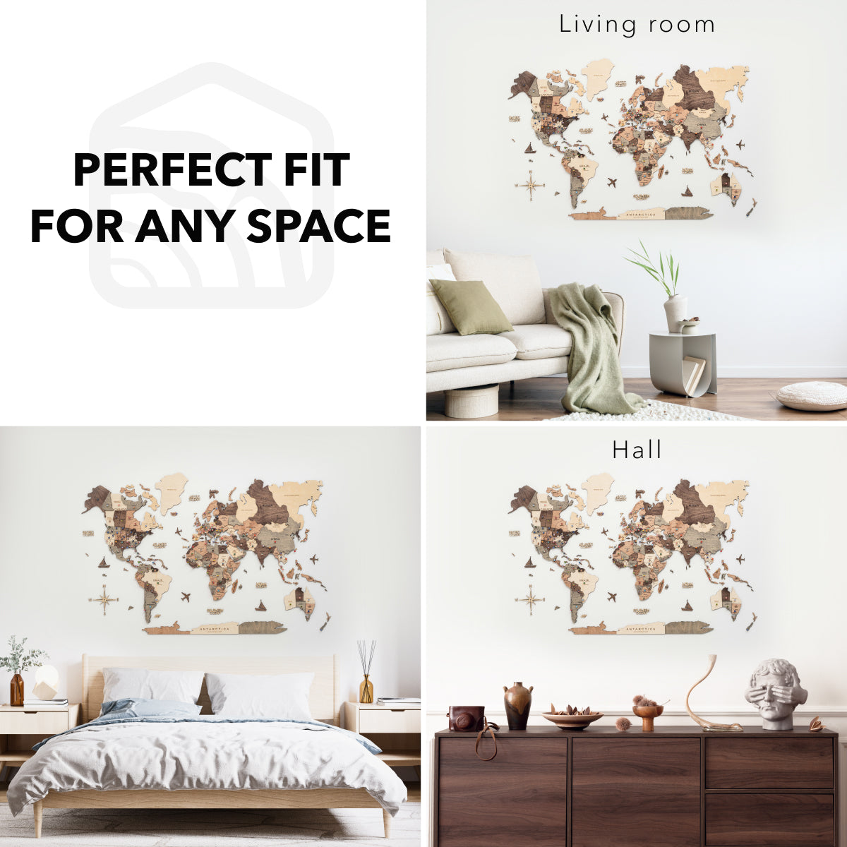 smokey map of the world