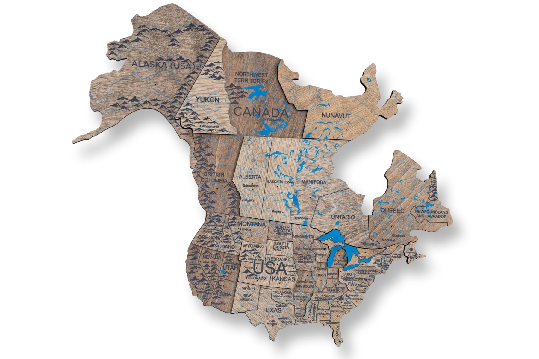 world map decoration