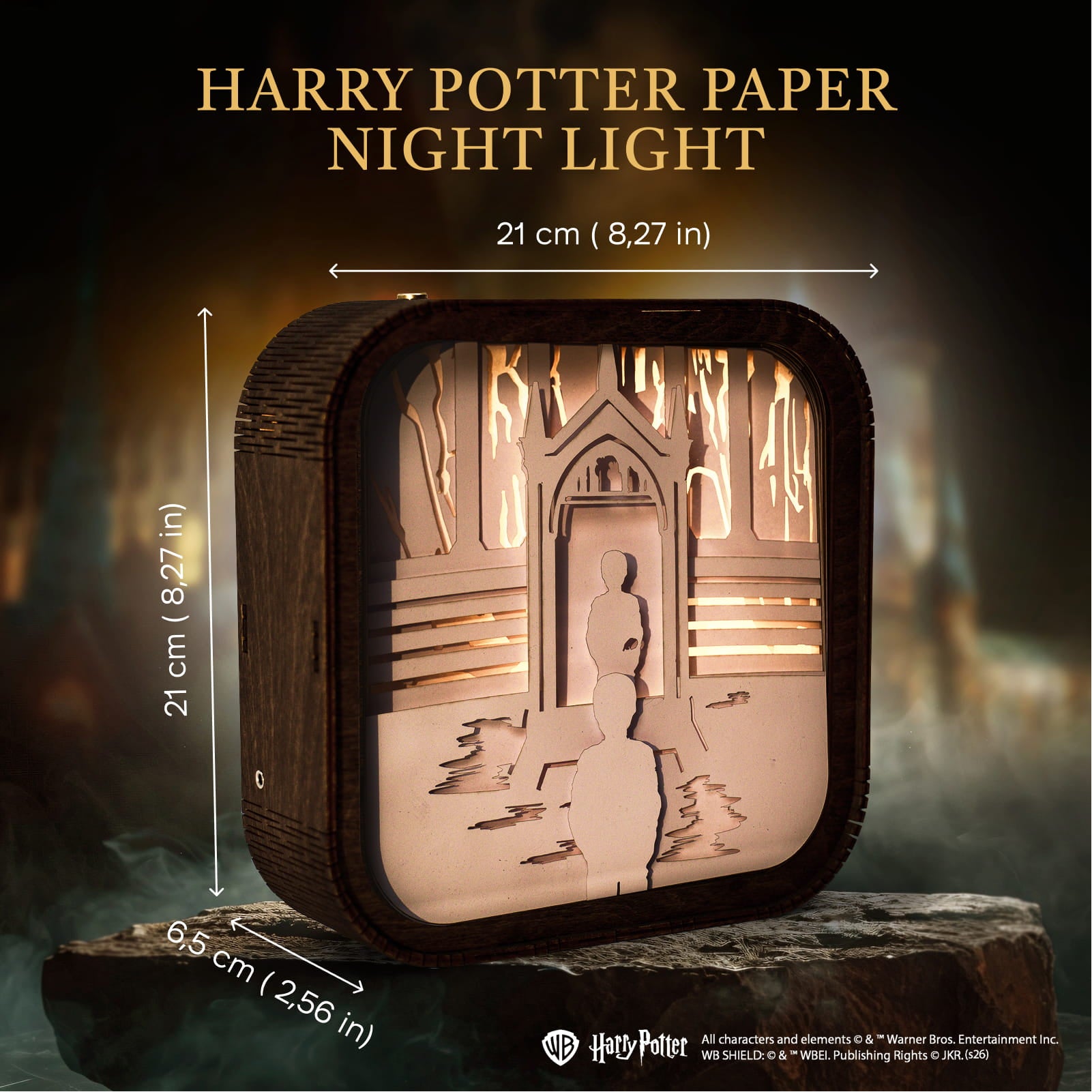 Wooden Paper Night Light - The Mirror of Erised by Enjoy The Wood