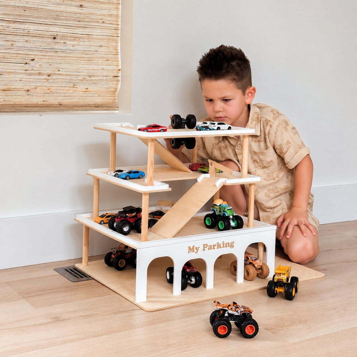 toy garage for boys