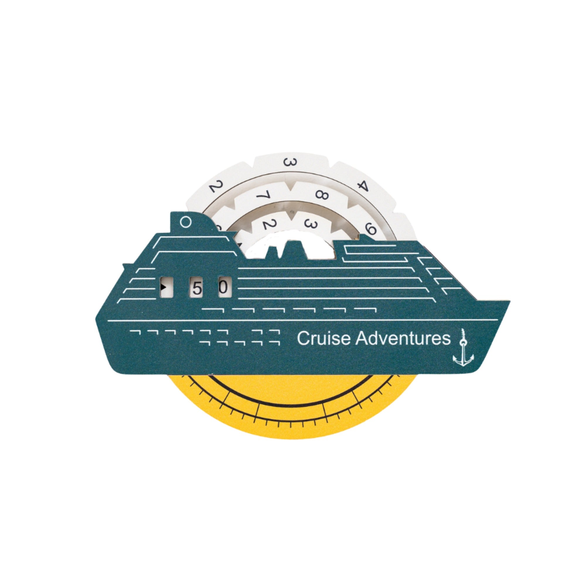 Travel Tracker Cruise Liner 3D Colored Wooden World Map - Country