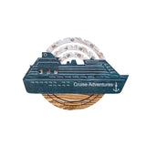 Travel Tracker Cruise Liner 3D Colored Wooden World Map - Mystery by Enjoy The Wood