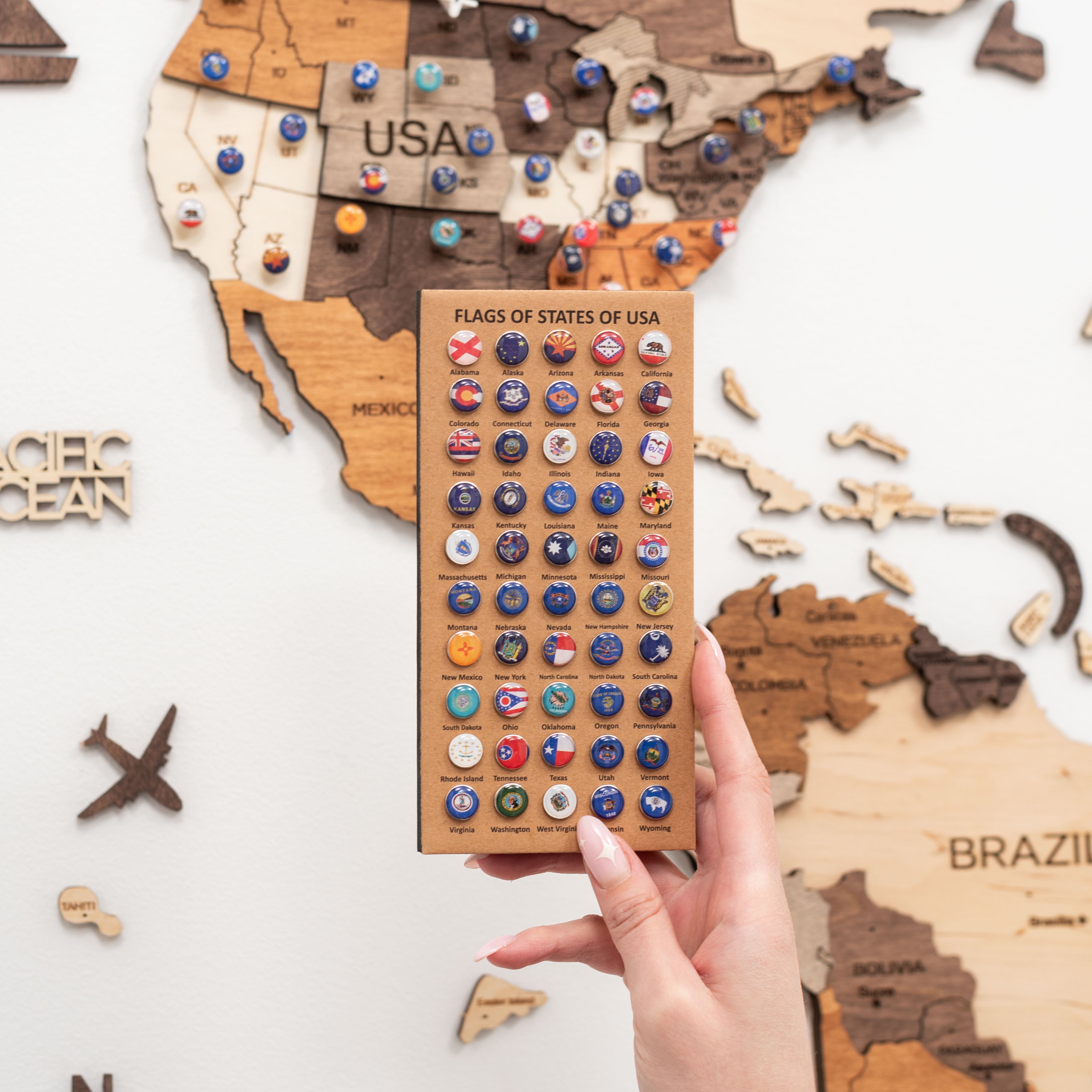 USA Flaggen drücken Push-Pins