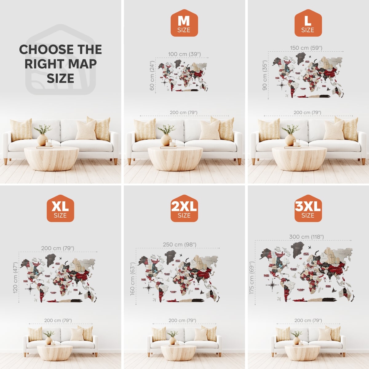 world painted on wood