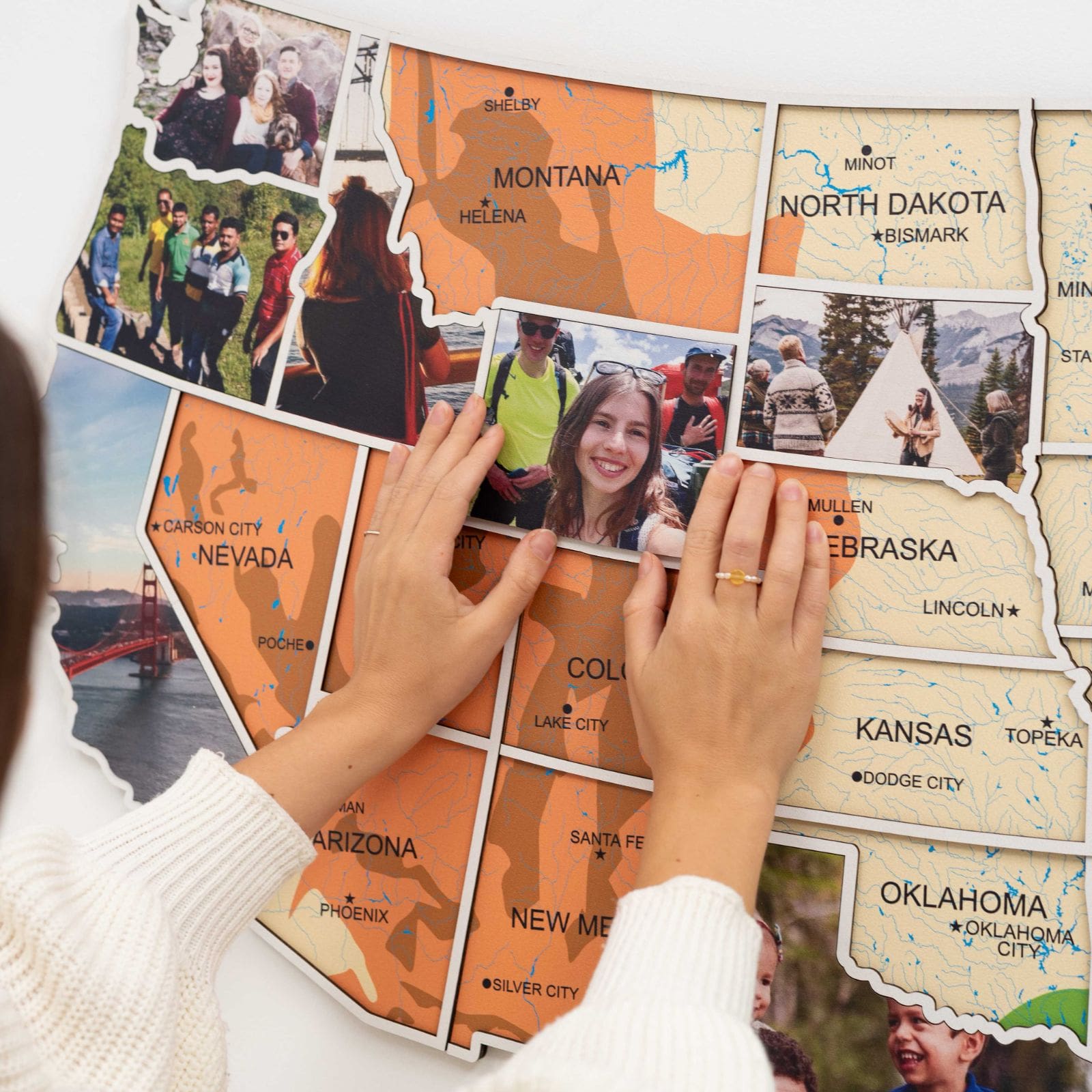united states photo travel map