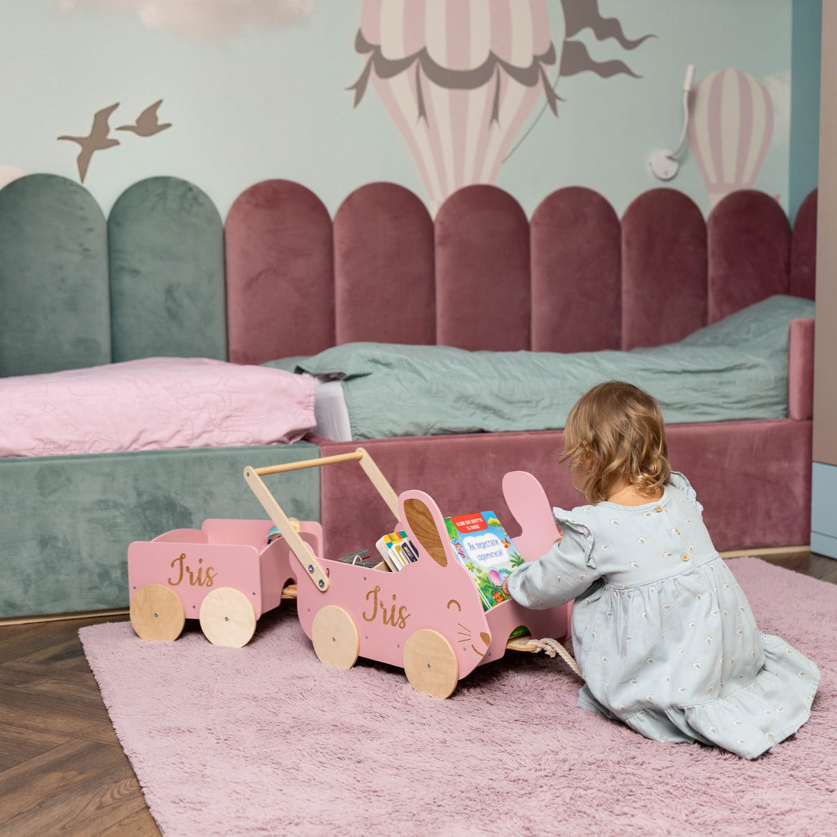 Holzspielzeugwagen - Hase