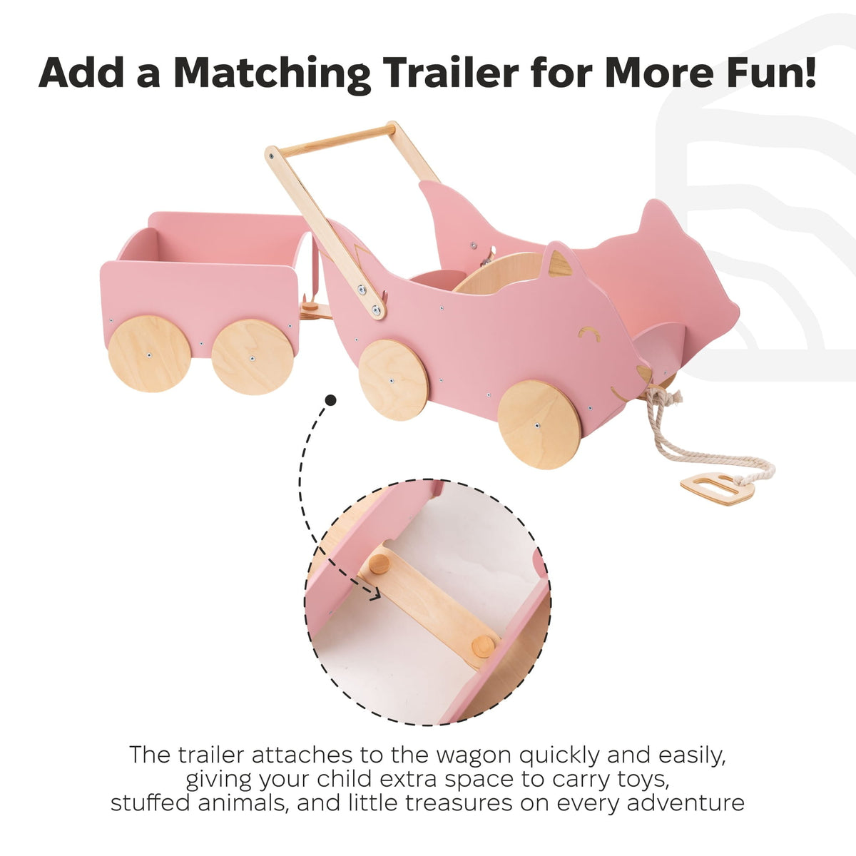 Holzspielzeugwagen - Fuchs