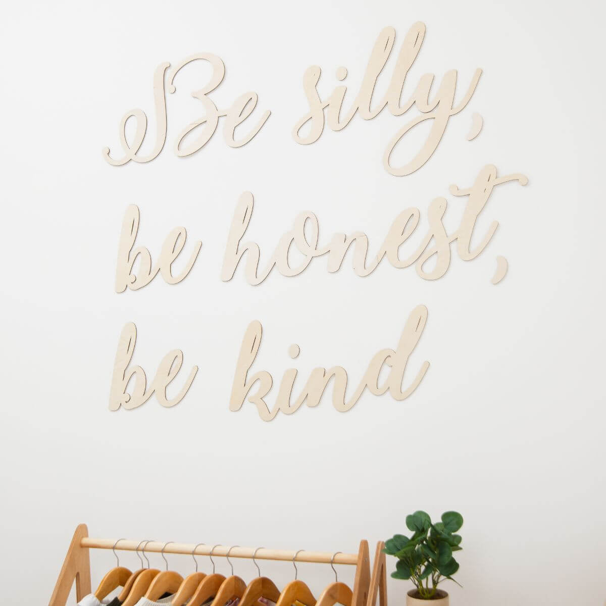 wooden wall quote