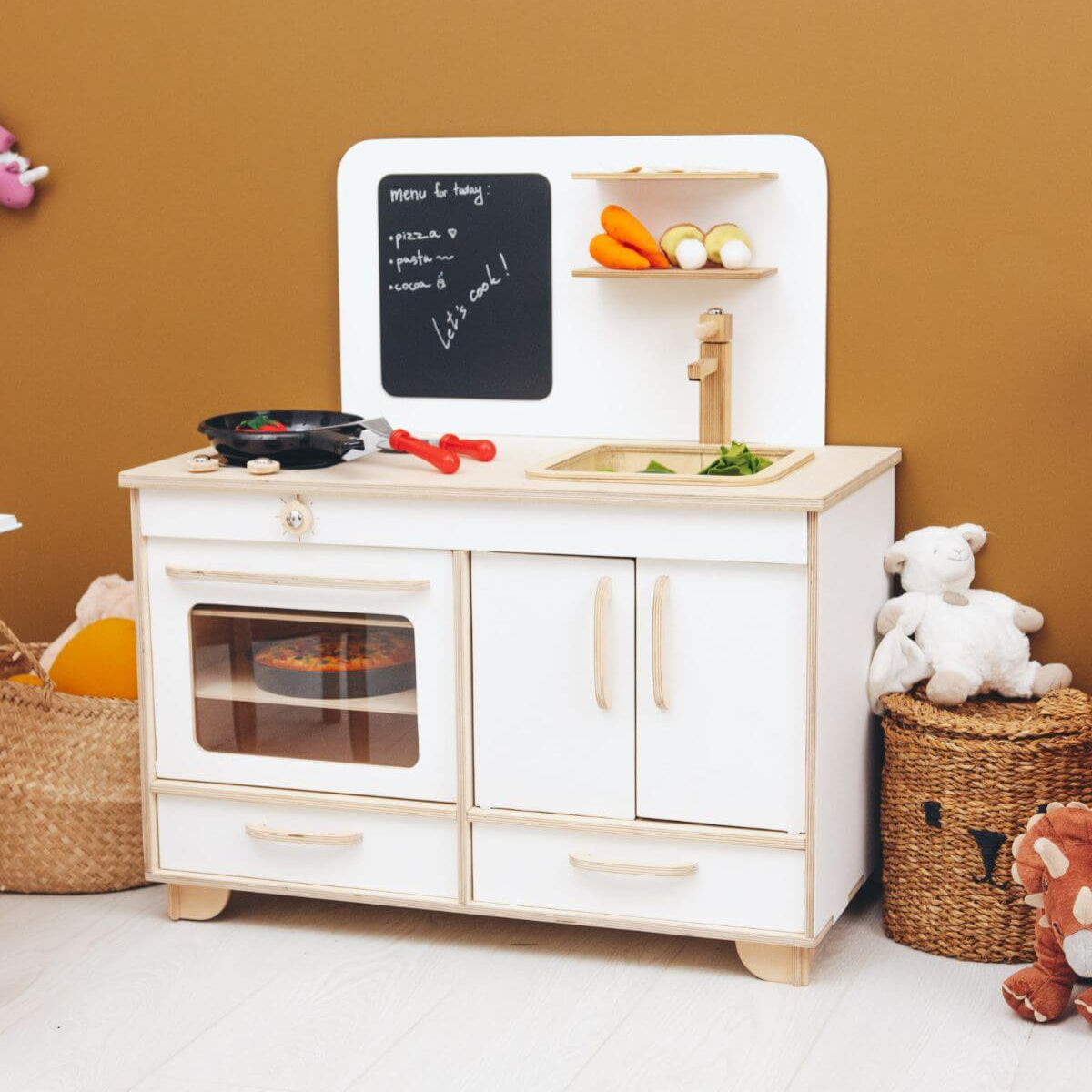 wooden toy kitchen