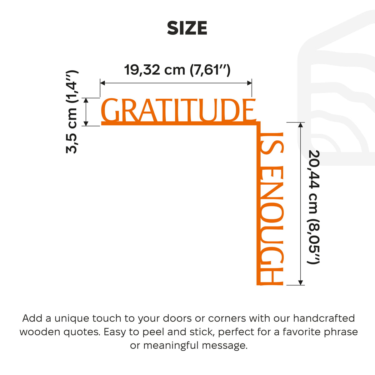 Gratitude is Enough Thanksgiving home decor