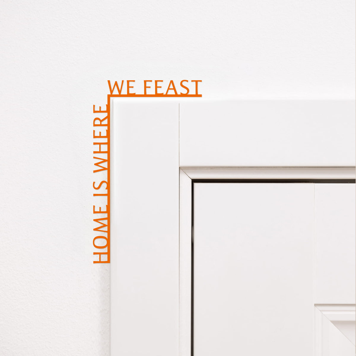 Home is Where We Feast rustic wood sign