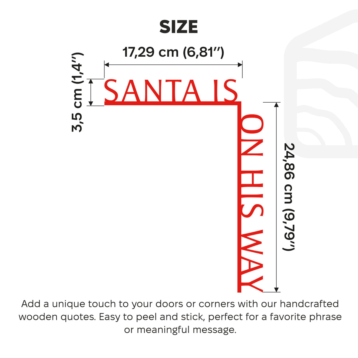 Santa is on His Way Christmas home decor