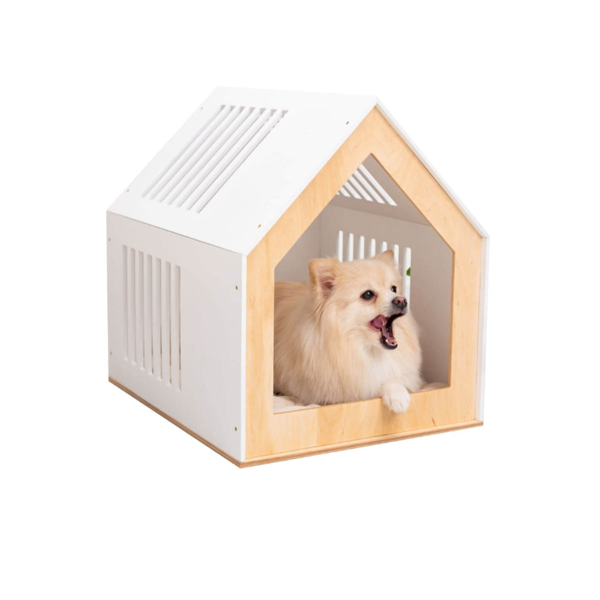 indoor wooden dog house