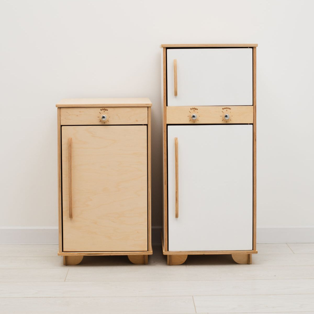 wooden play fridge