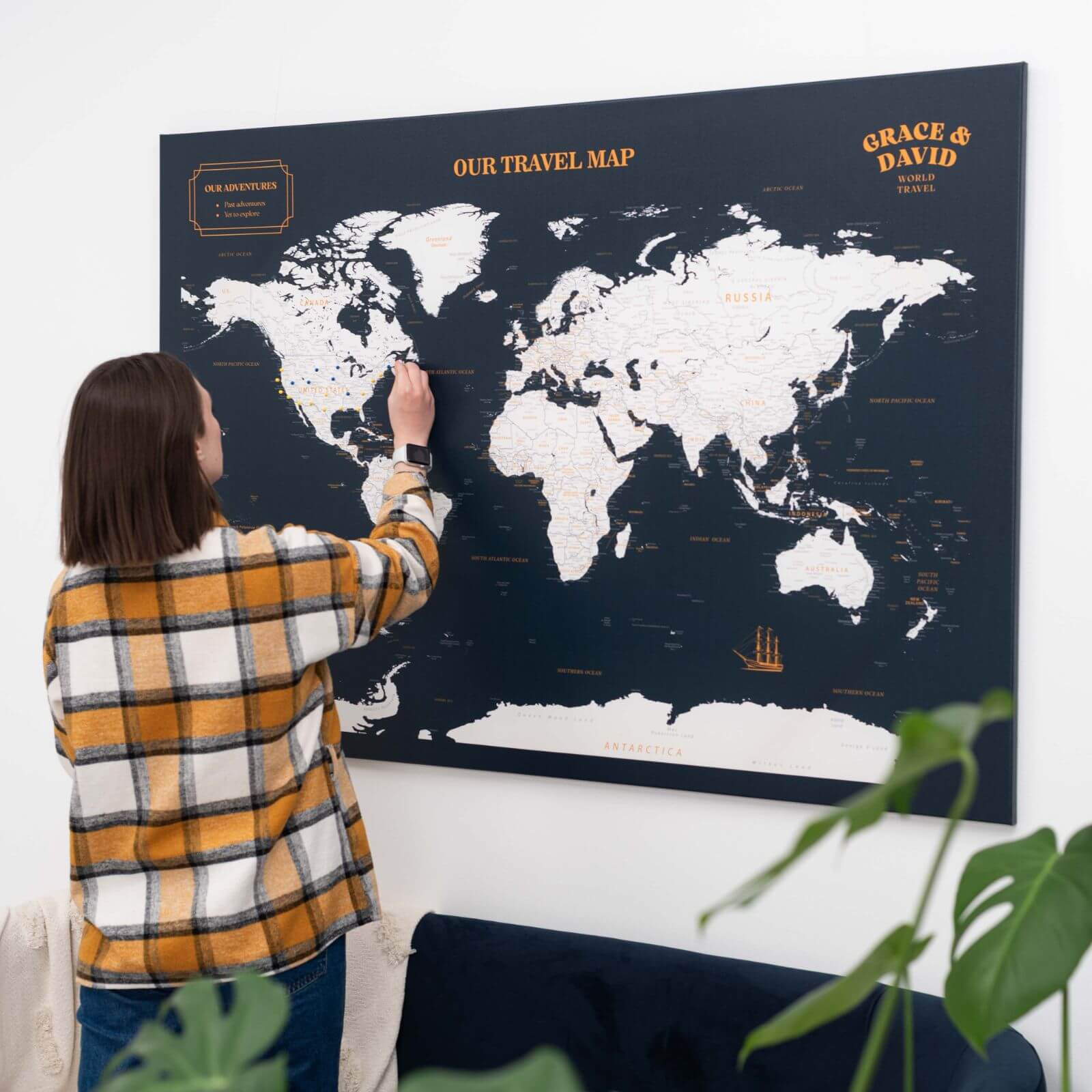 large world map canvas
