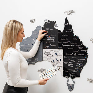Wooden Map of Australia