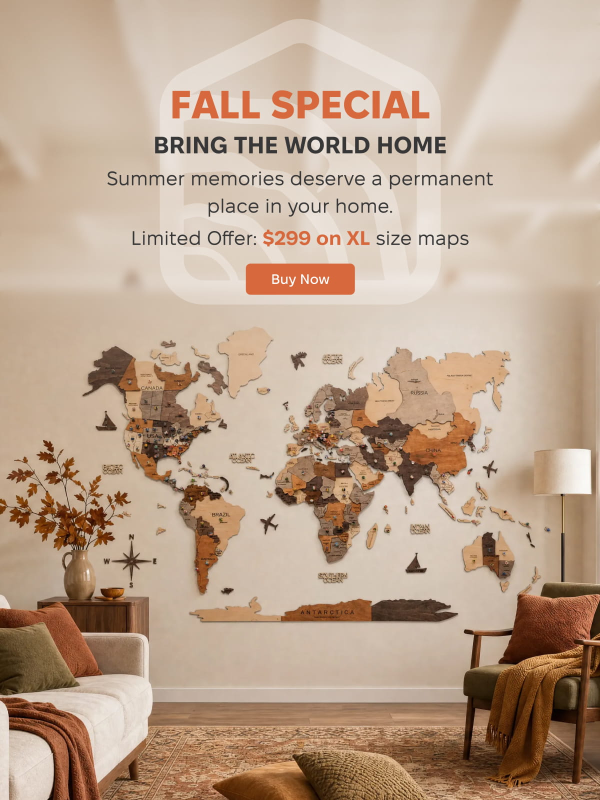 Wooden World Maps For Wall Decor • Enjoy The Wood