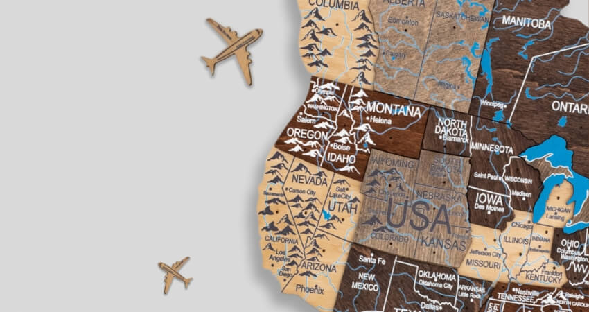 3D Wooden World Maps Wall Decor | Enjoy The Wood