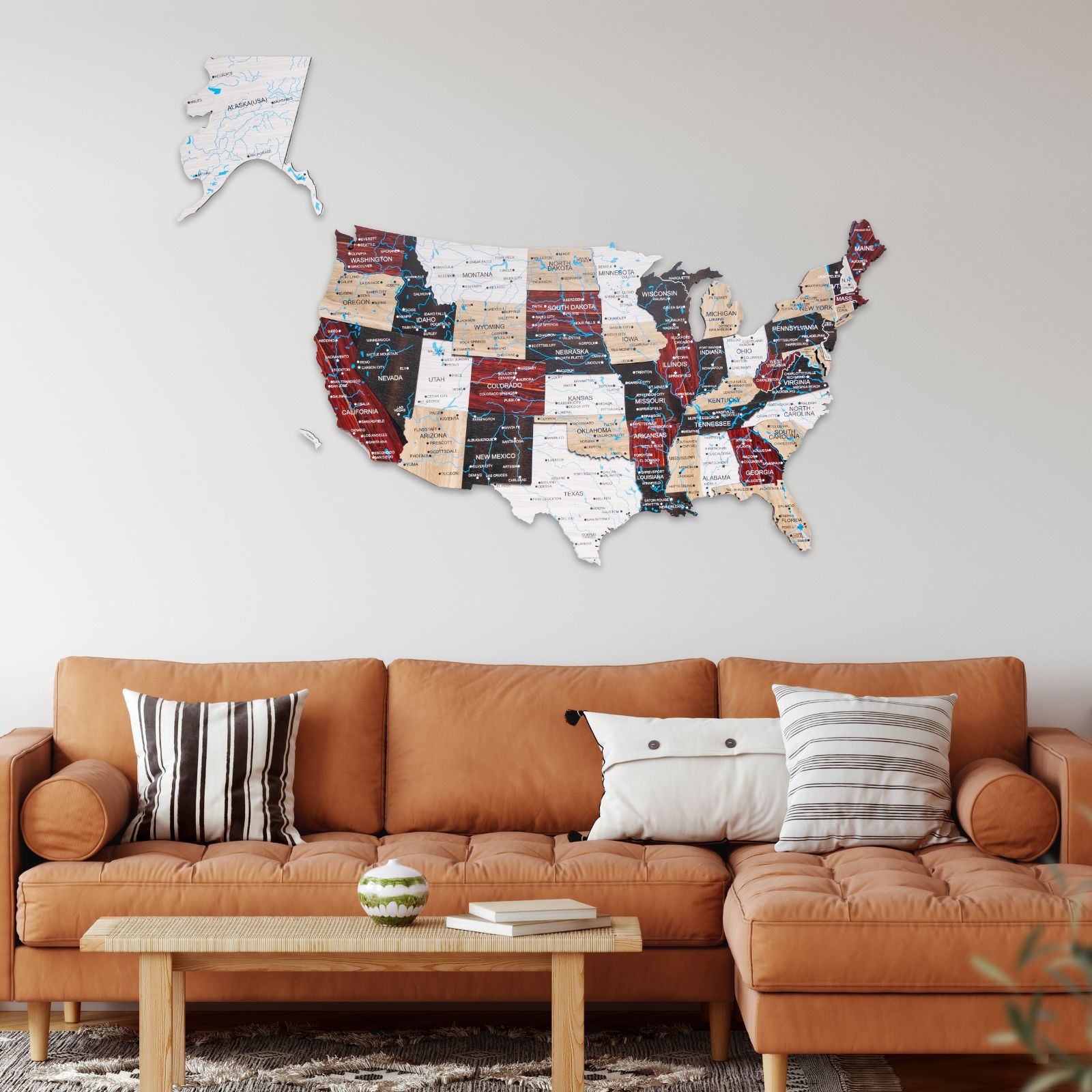 map of usa 3d