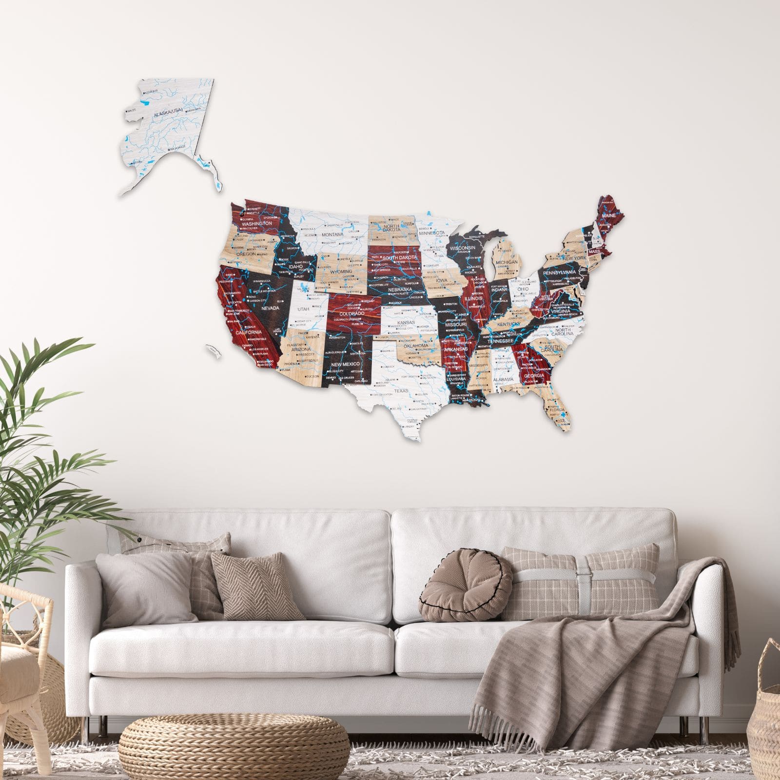 3d america map