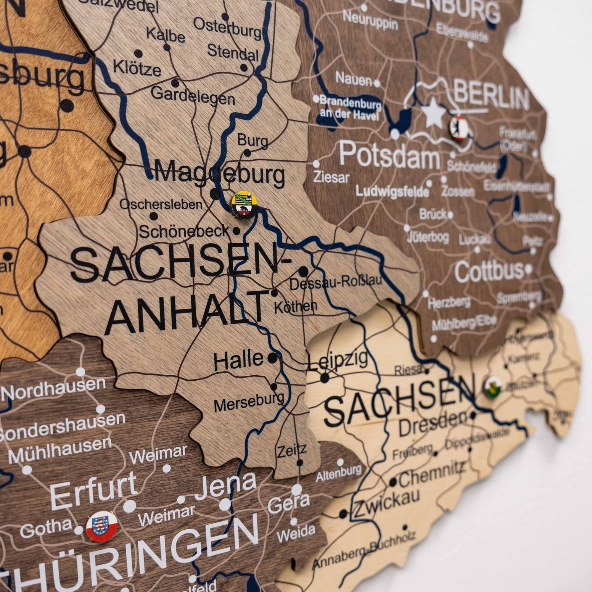 saxony anhalt germany map