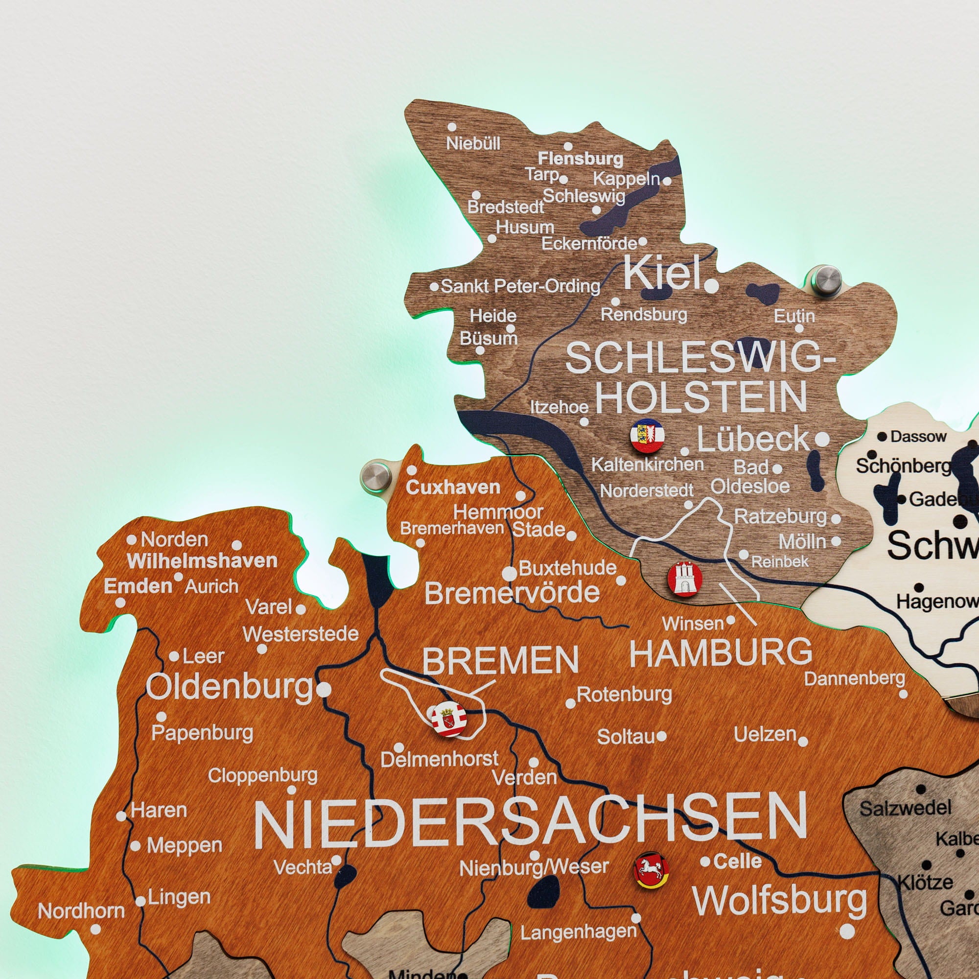germany map with cities