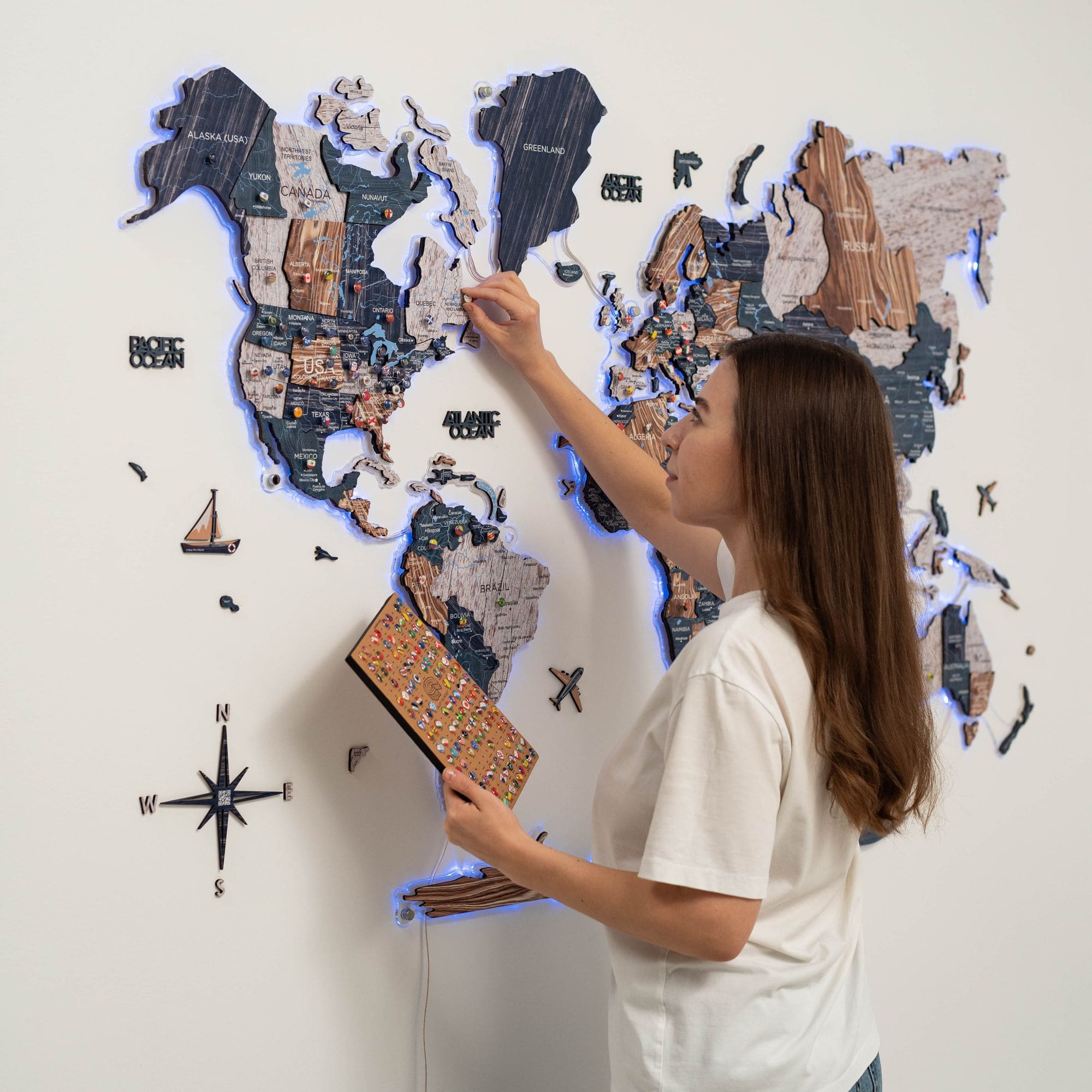 led wall art lighting