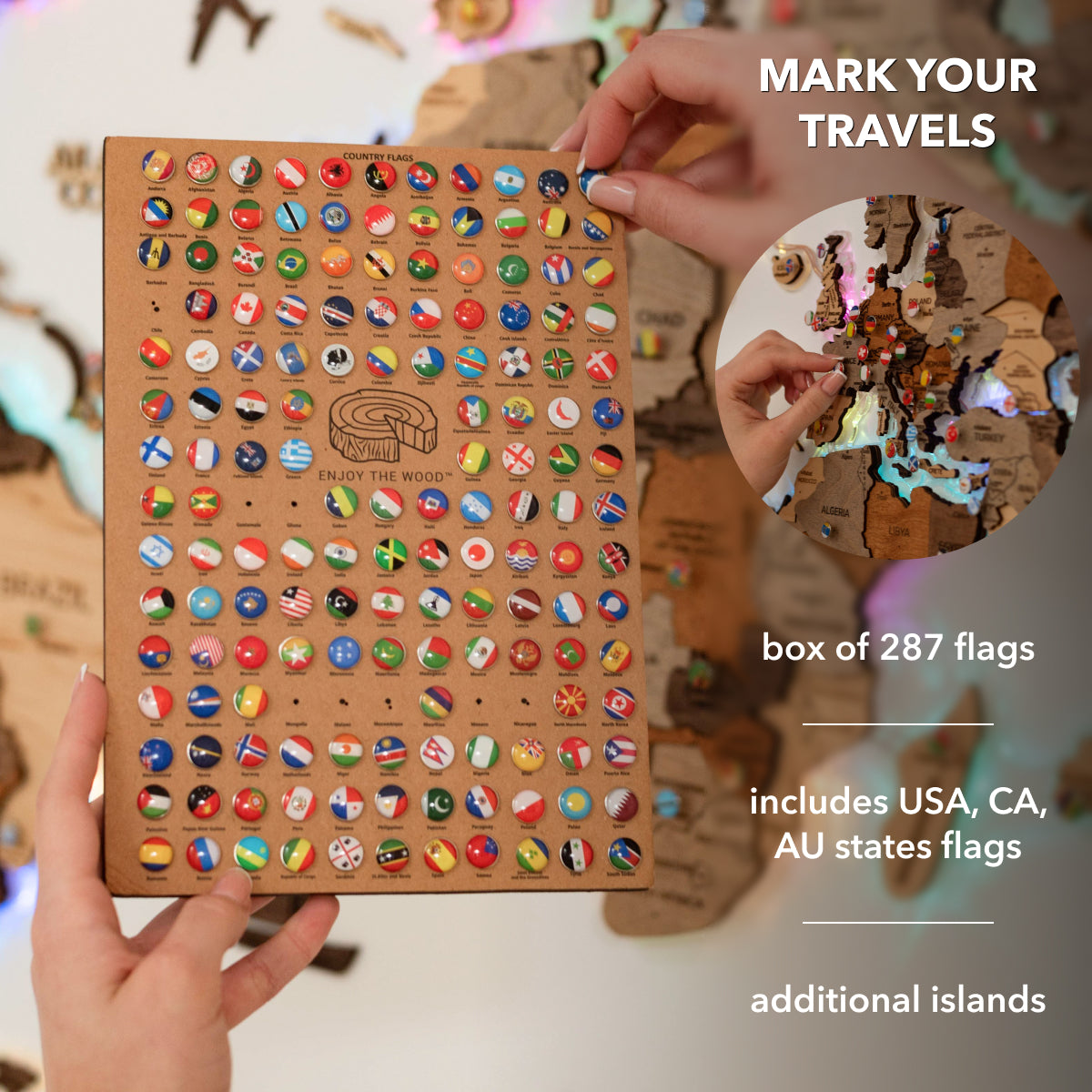 extra large world map pinboard