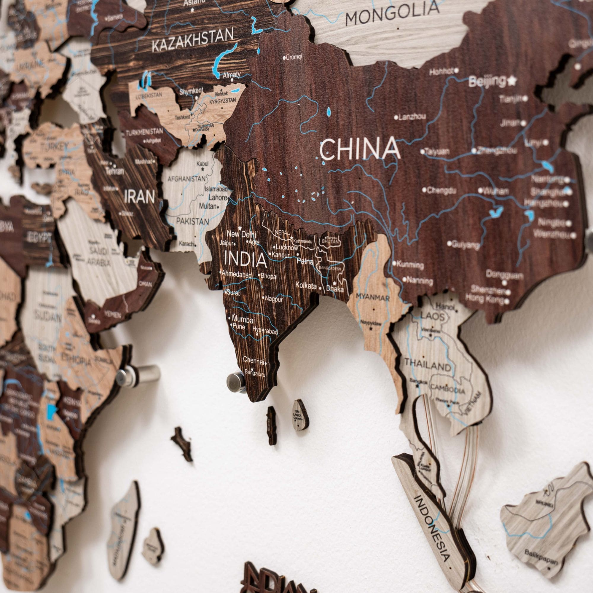 world map india and china