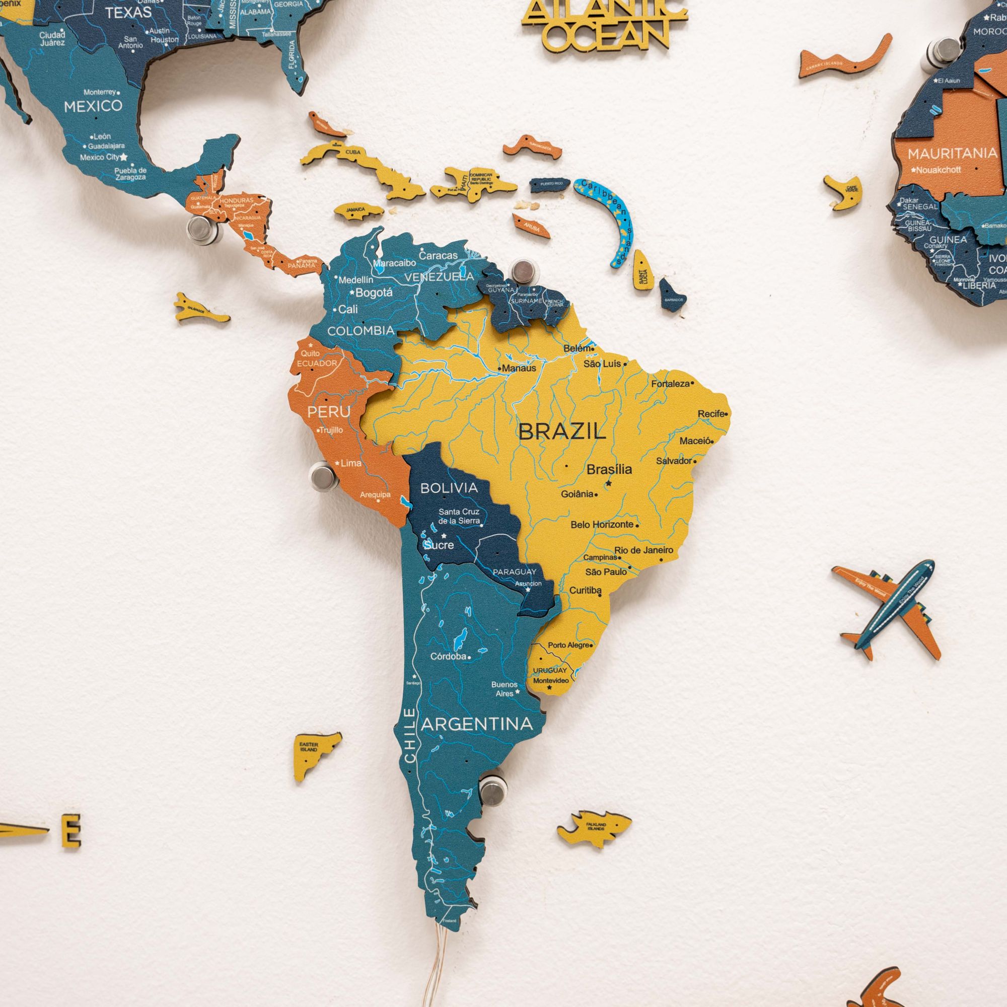 brazil map with rivers