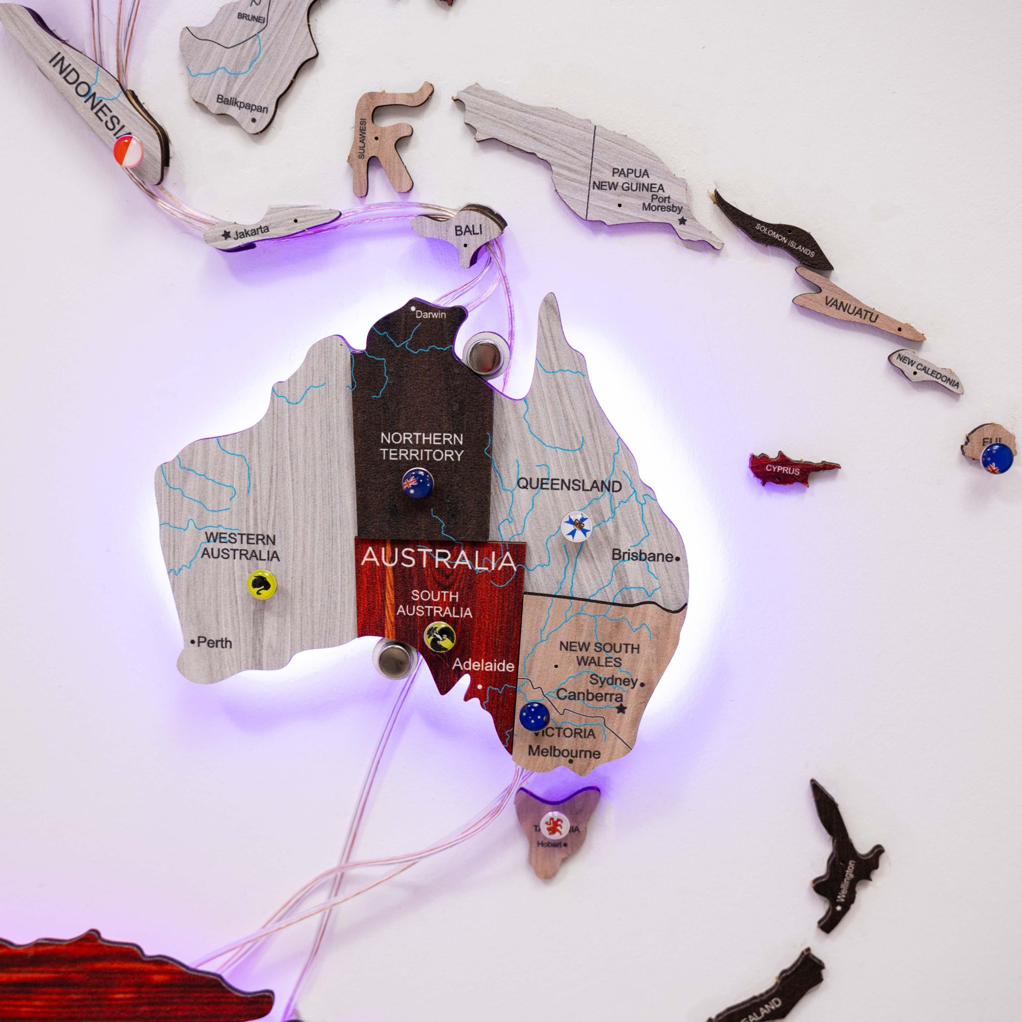 led/illuminated wall art
