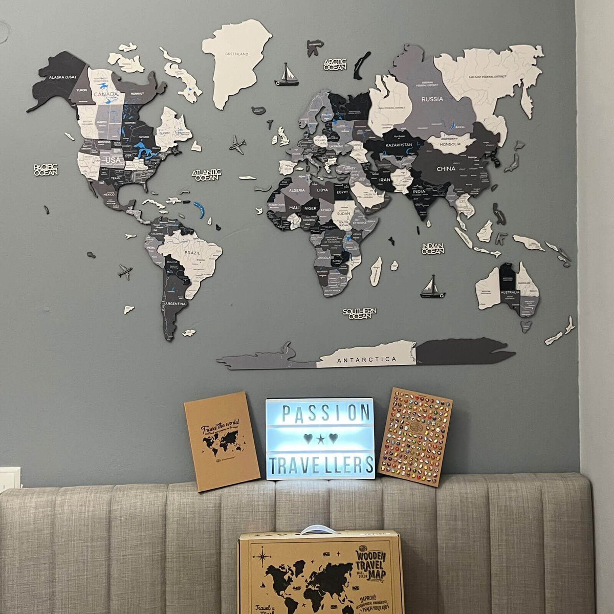 Travel Wall Decor Set from Enjoy The Wood → Order Now